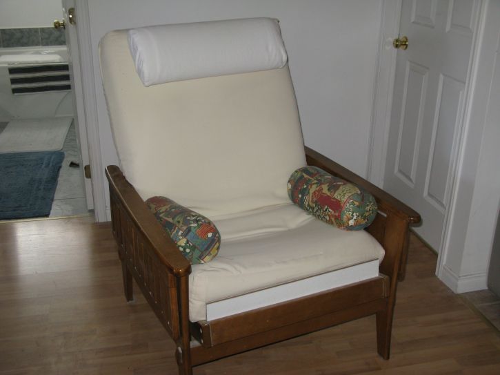 Chaise futon en bois massif-1