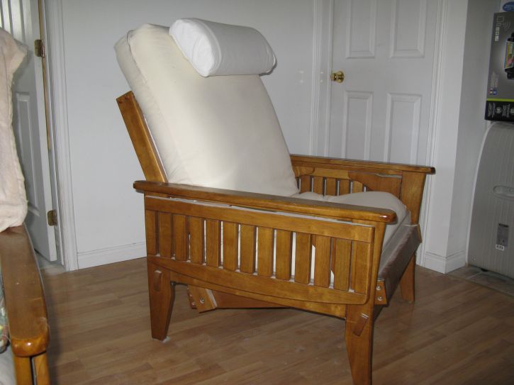 Chaise futon en bois massif-2