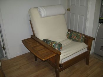 Chaise futon en bois massif-thumb