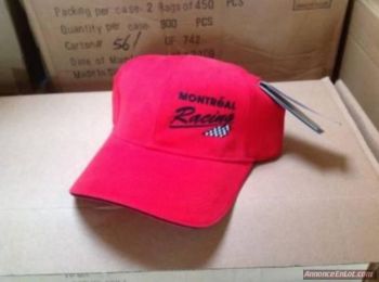 LOT 150 CASQUETTES MONTREAL RACING ROUGE,5$CH EN GROS-thumb